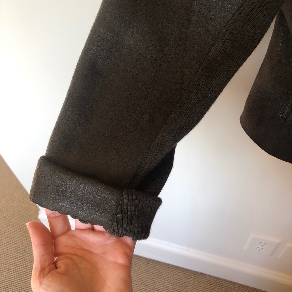 Nordstrom Mural Faux Shearling Moto Jacket Size L - Picture 5 of 16